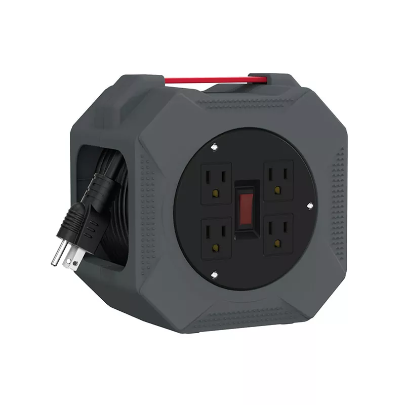 Cuộn dây nhựa 4 đầu ra 30ft Cuộn dây nhựa 4 đầu ra 30ft