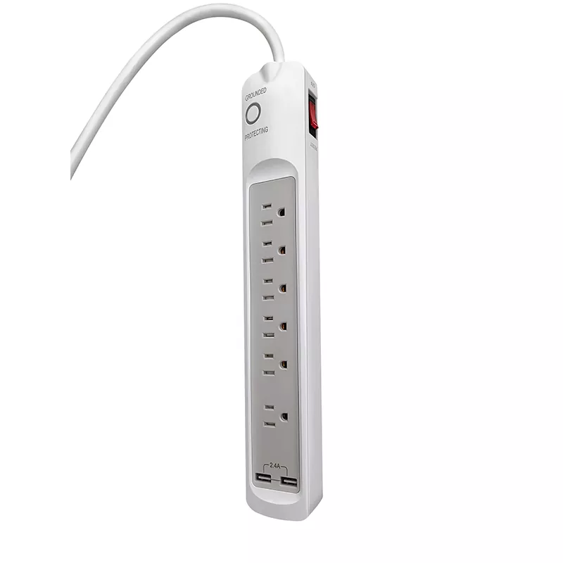 6 ổ cắm USB 2.4a Dải nguồn